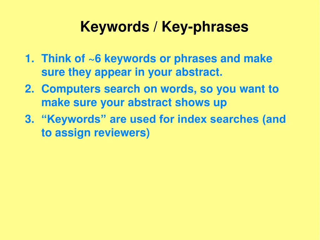 keywords key phrases