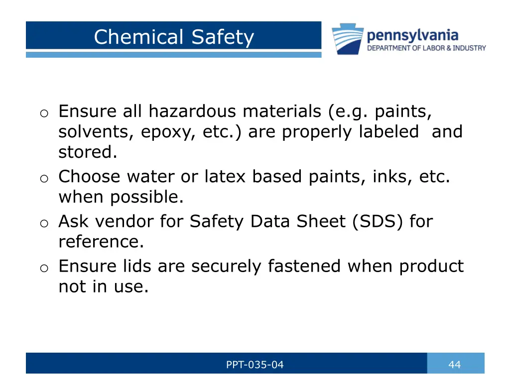 chemical safety 1