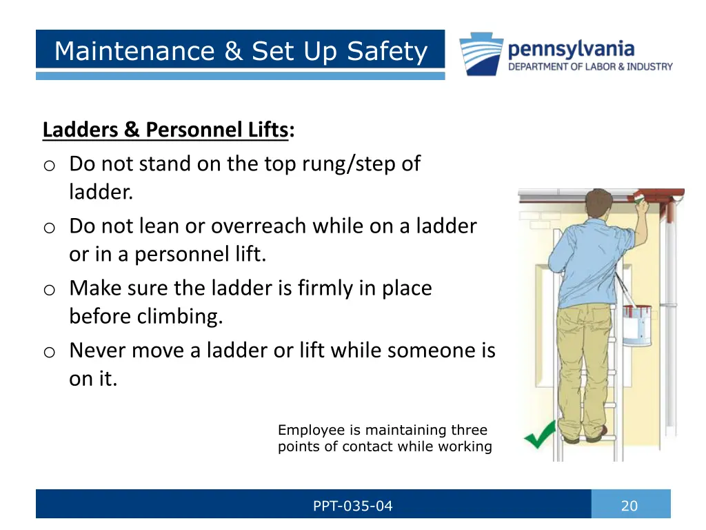 maintenance set up safety 4