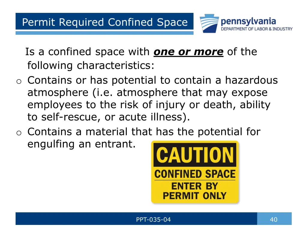permit required confined space