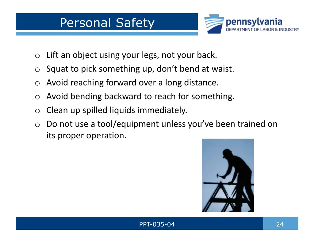 personal safety
