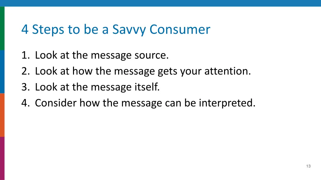 4 steps to be a savvy consumer