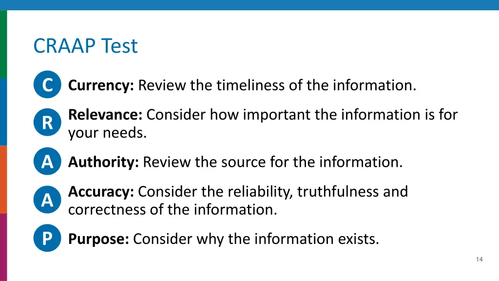 craap test