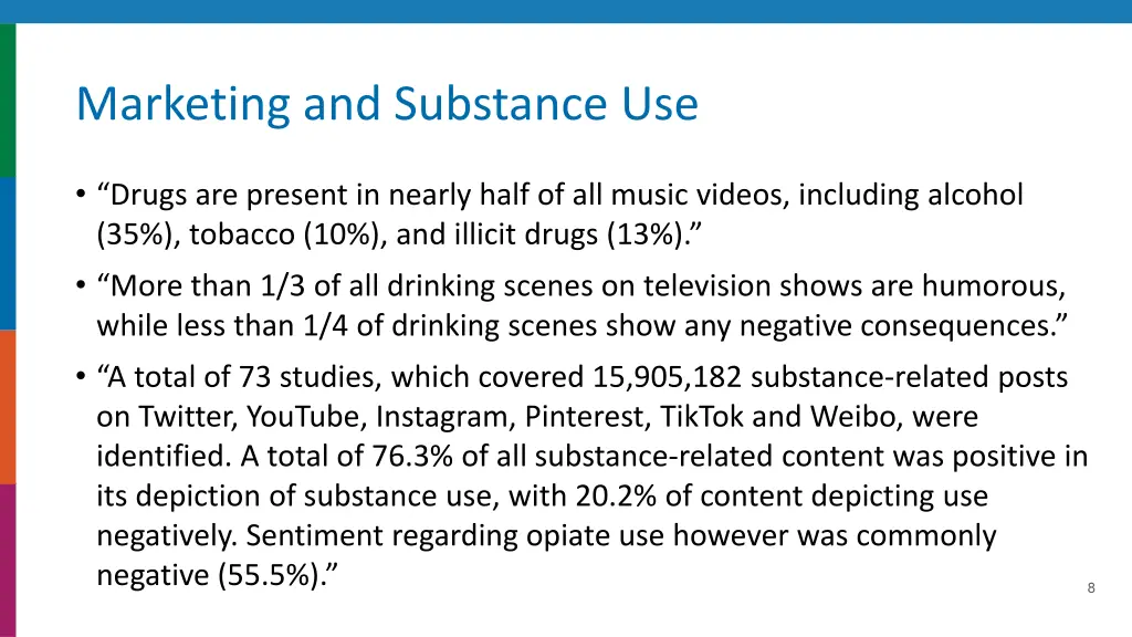 marketing and substance use