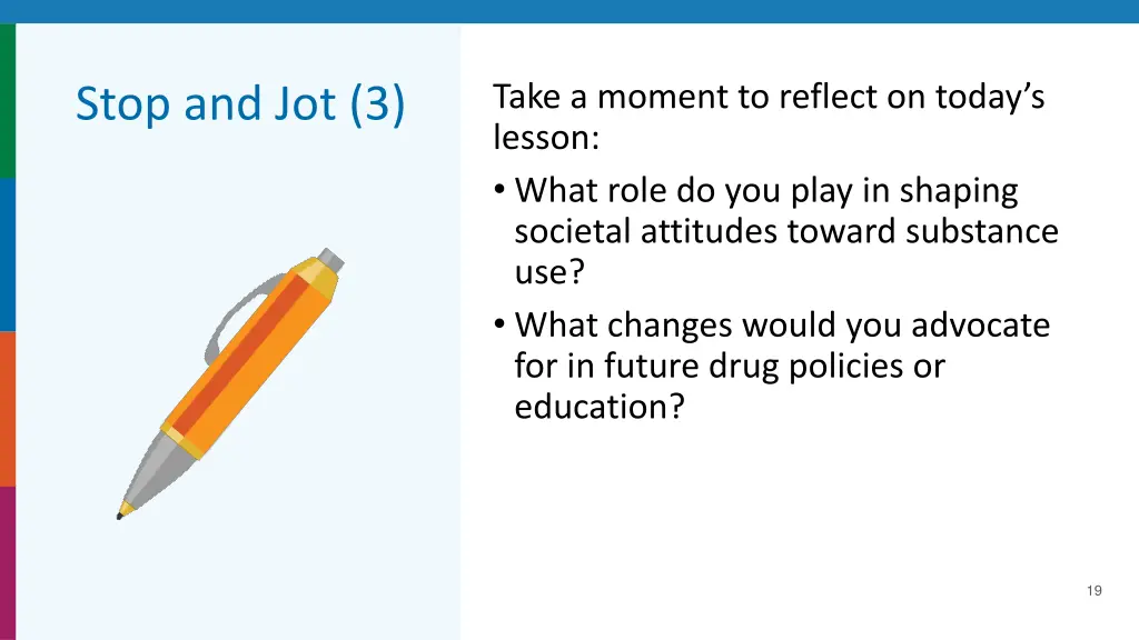 take a moment to reflect on today s lesson what