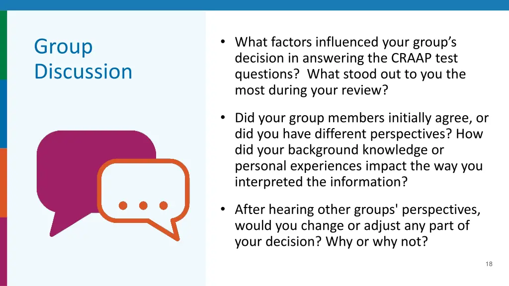 what factors influenced your group s decision