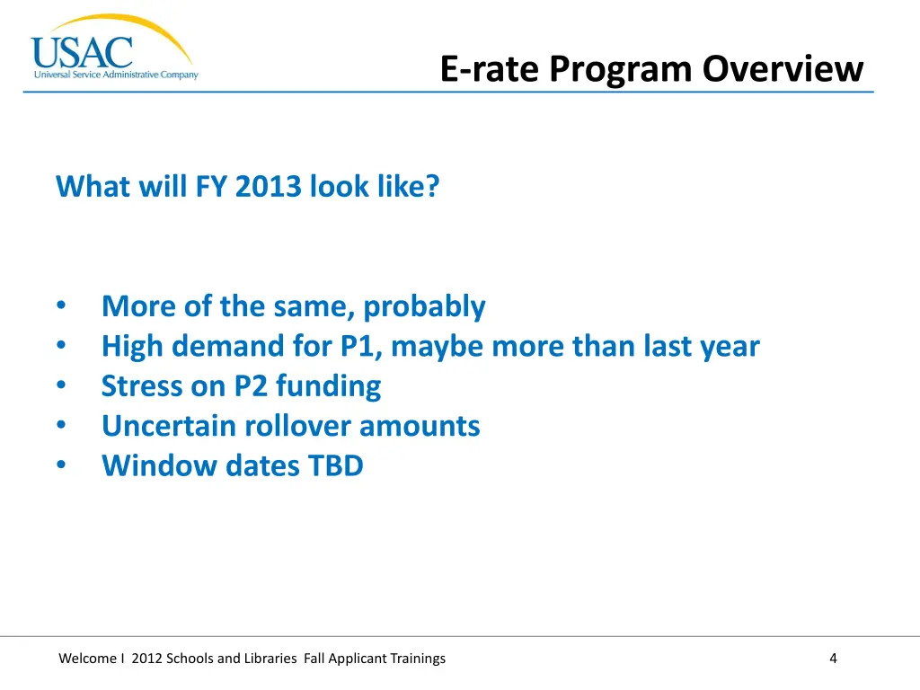 e rate program overview