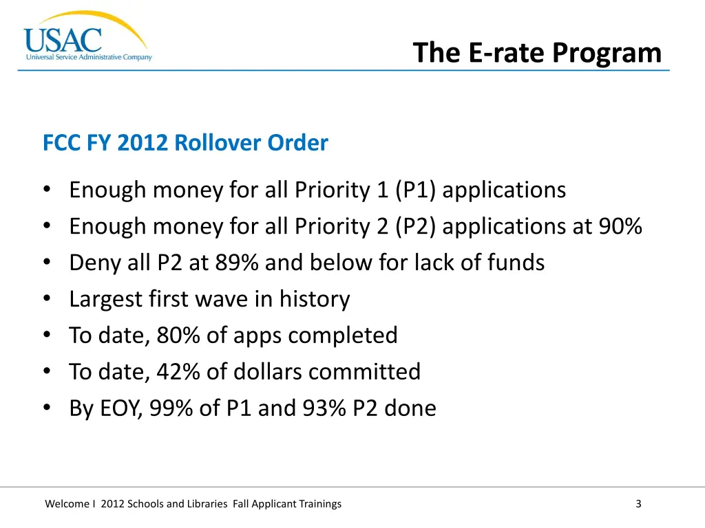 the e rate program 2