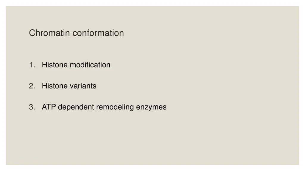 chromatin conformation