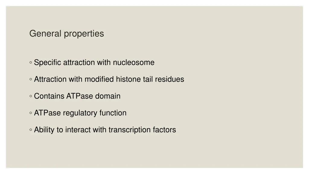 general properties
