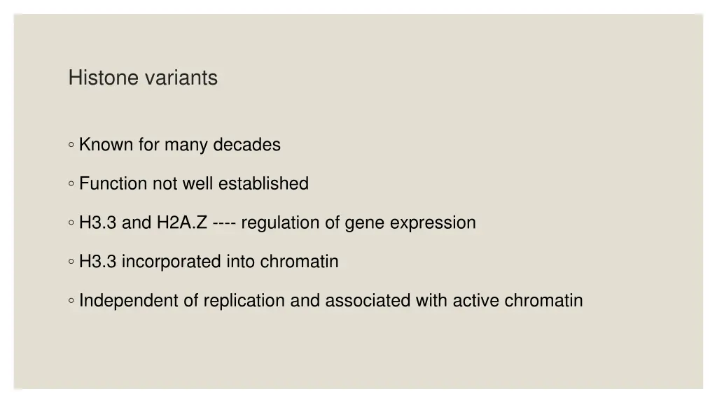 histone variants