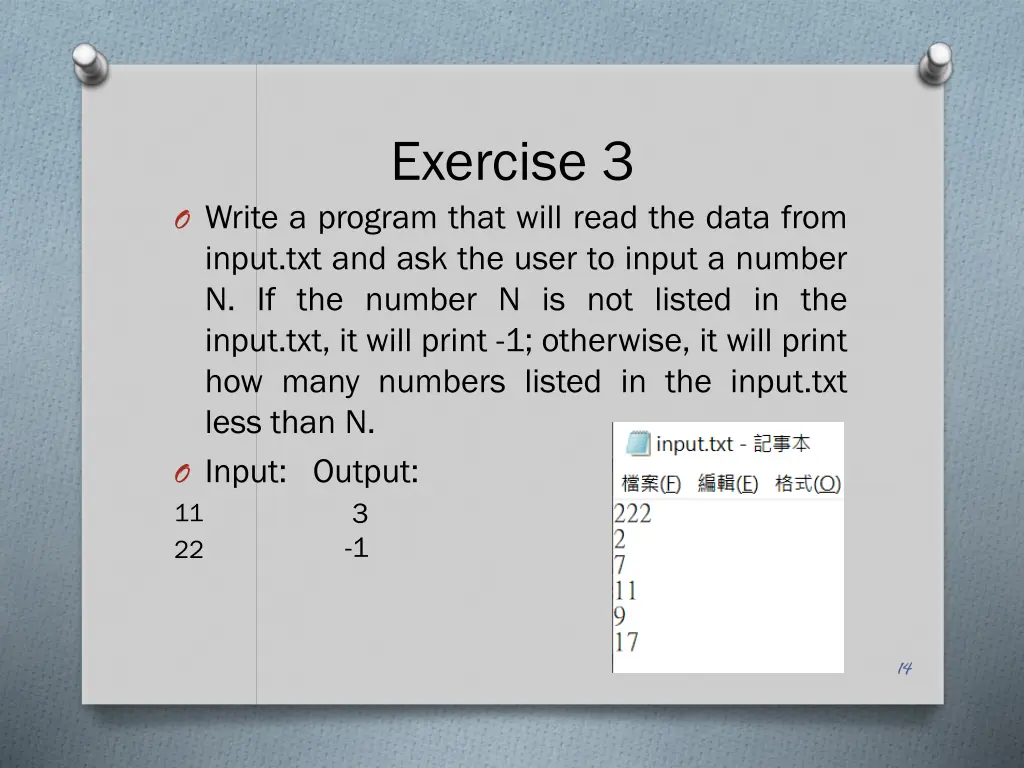 exercise 3