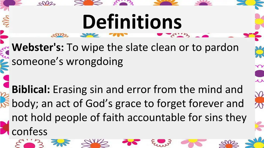definitions