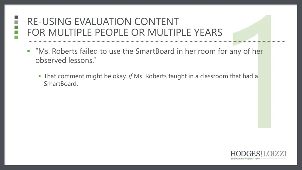 re using evaluation content for multiple people