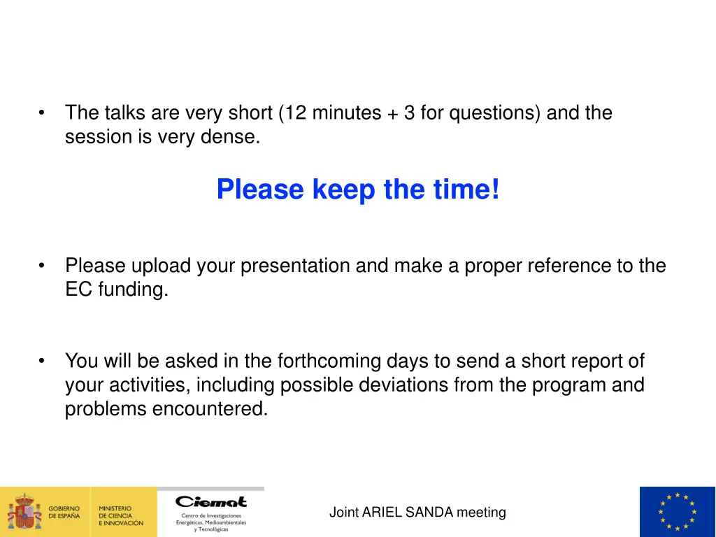 the talks are very short 12 minutes