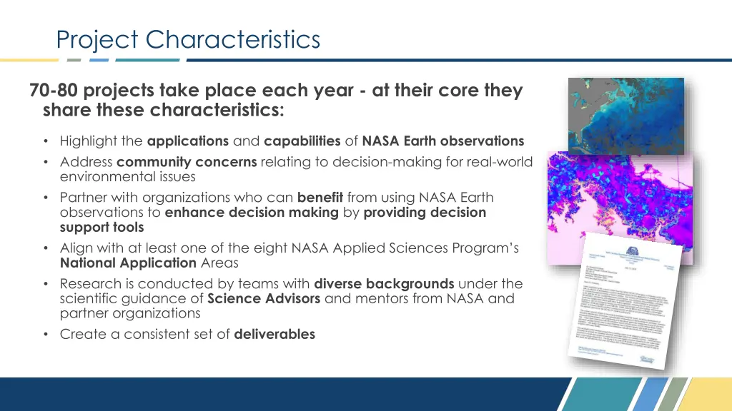 project characteristics