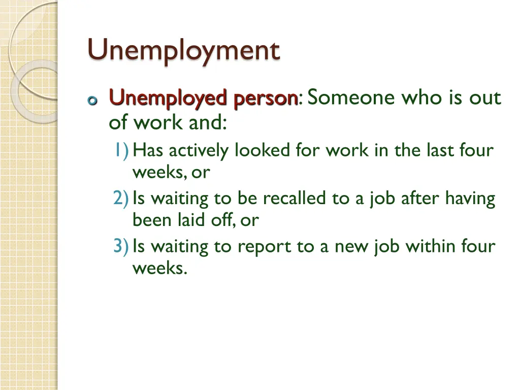 unemployment