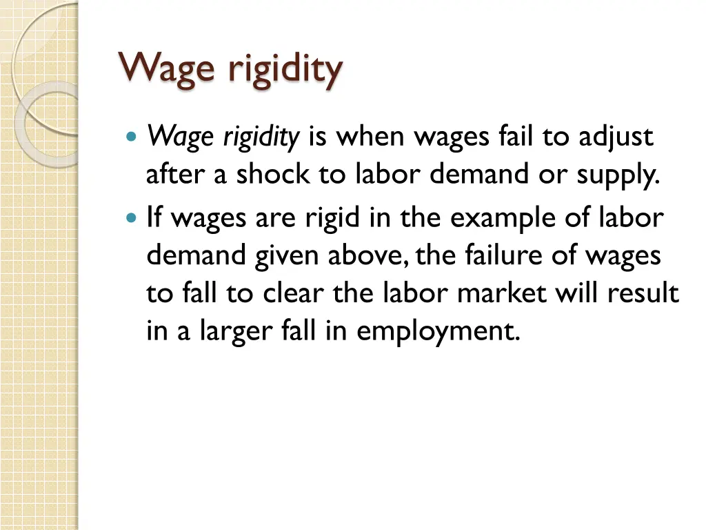 wage rigidity