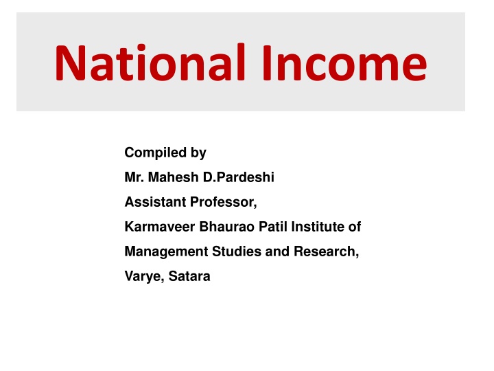 national income