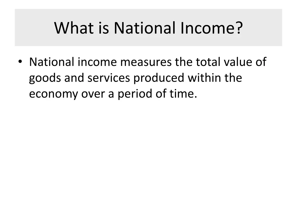 what is national income