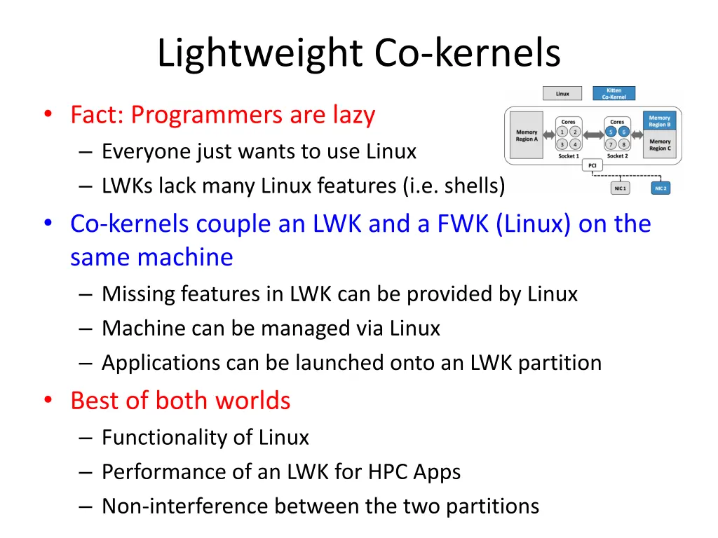 lightweight co kernels