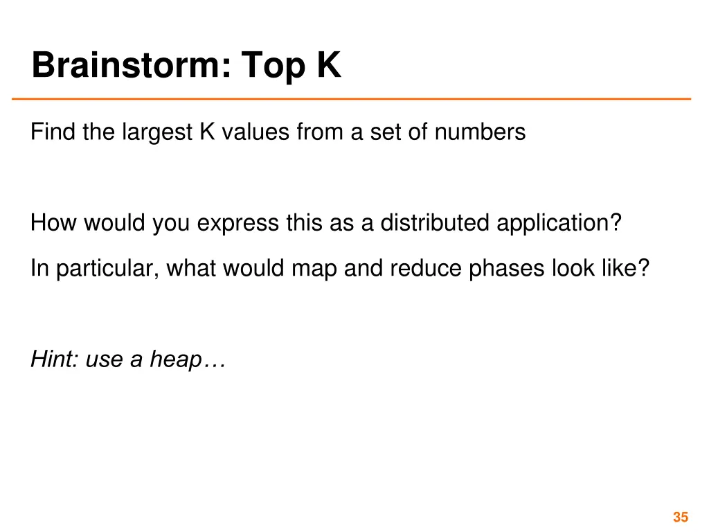 brainstorm top k