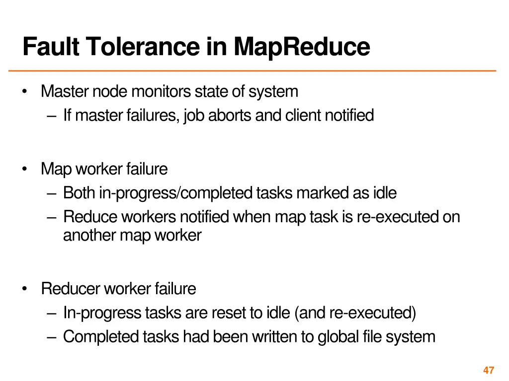fault tolerance in mapreduce 1