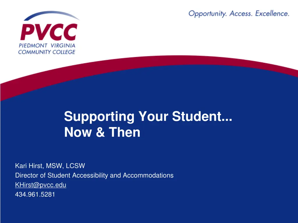 supporting your student now then