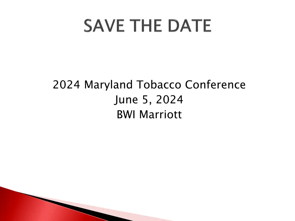 2024 maryland tobacco conference june 5 2024