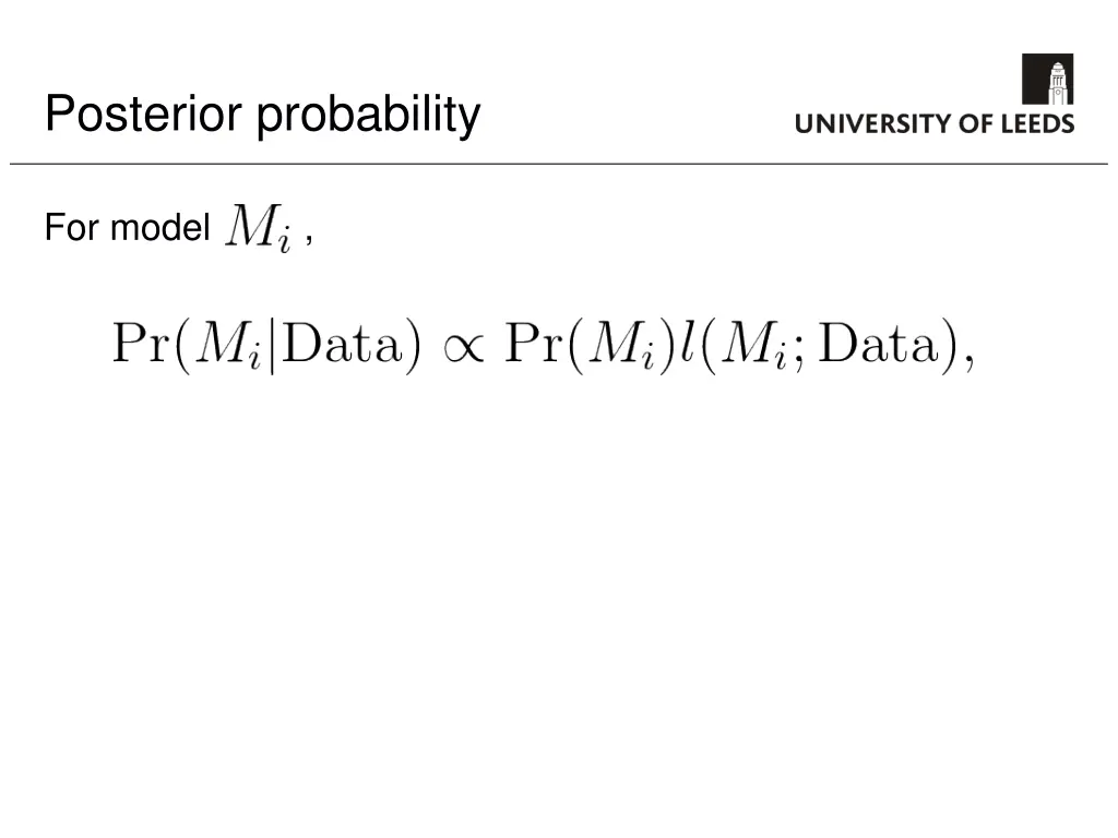 posterior probability