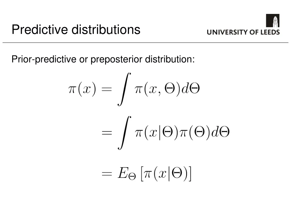 predictive distributions
