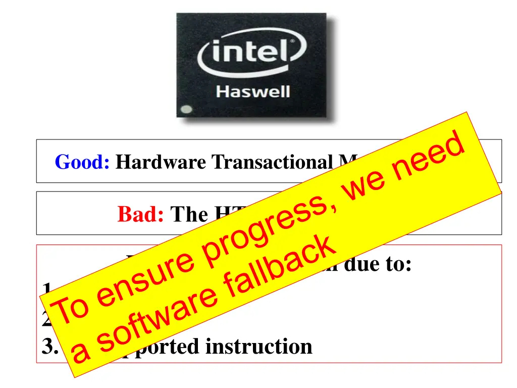 good hardware transactional memory htm