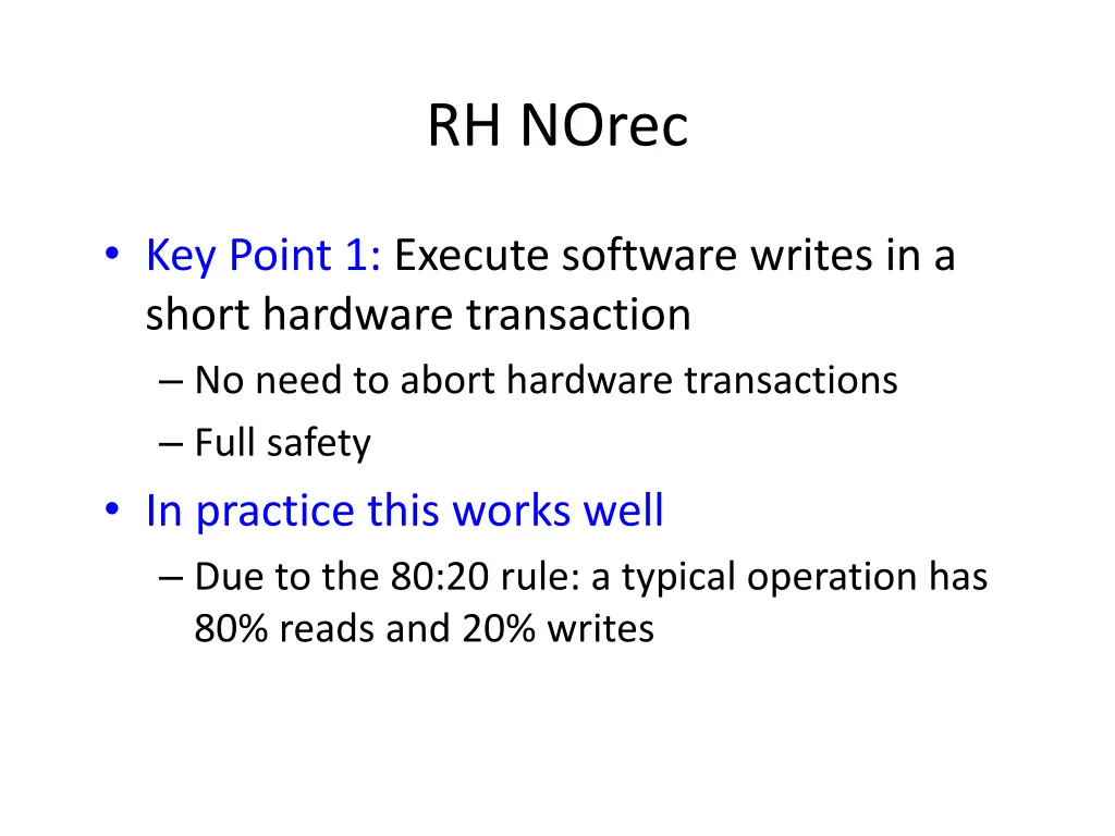 rh norec 1