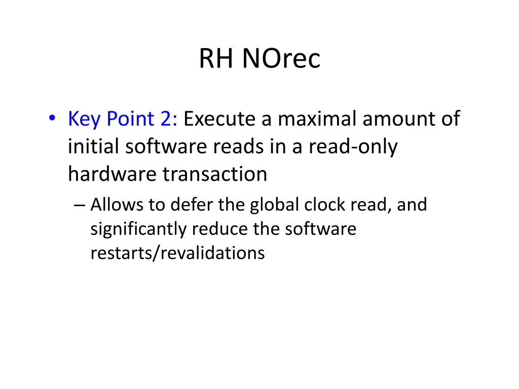 rh norec 2