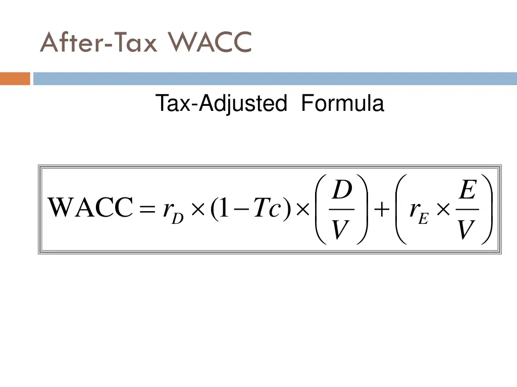 after tax wacc 1