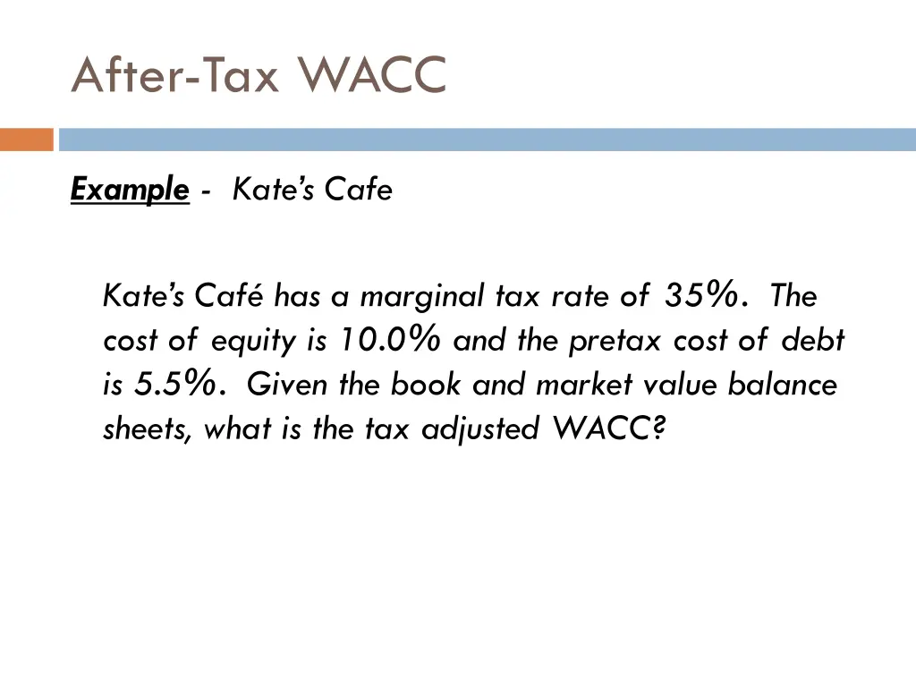 after tax wacc 5