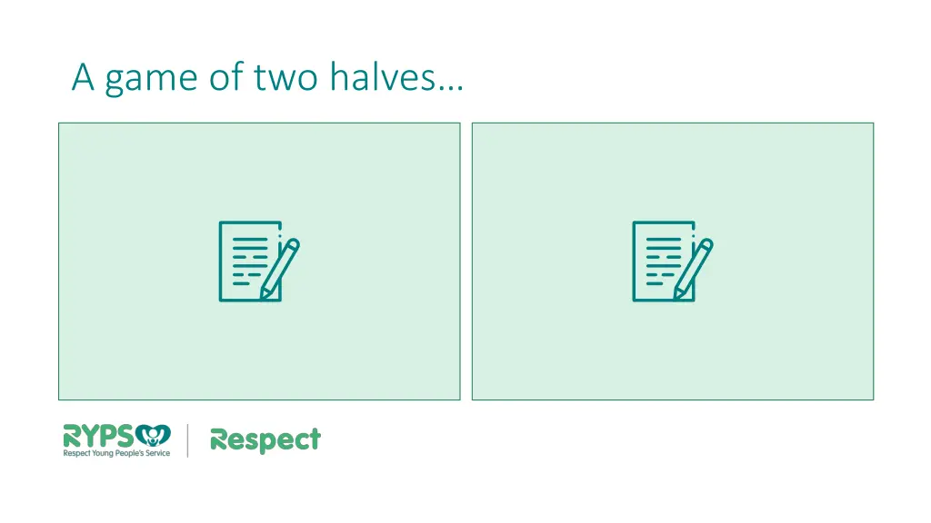 a game of two halves