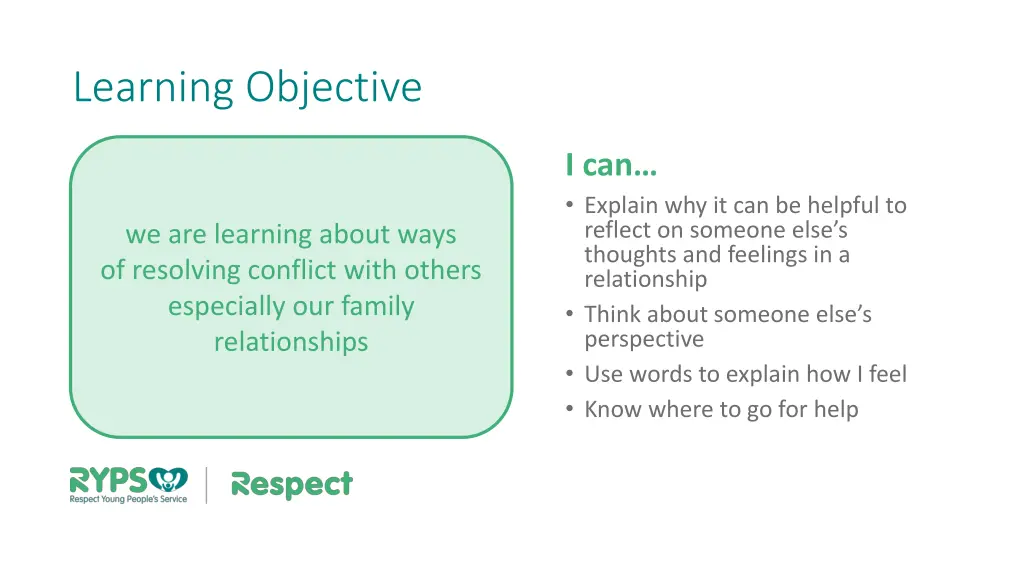 learning objective