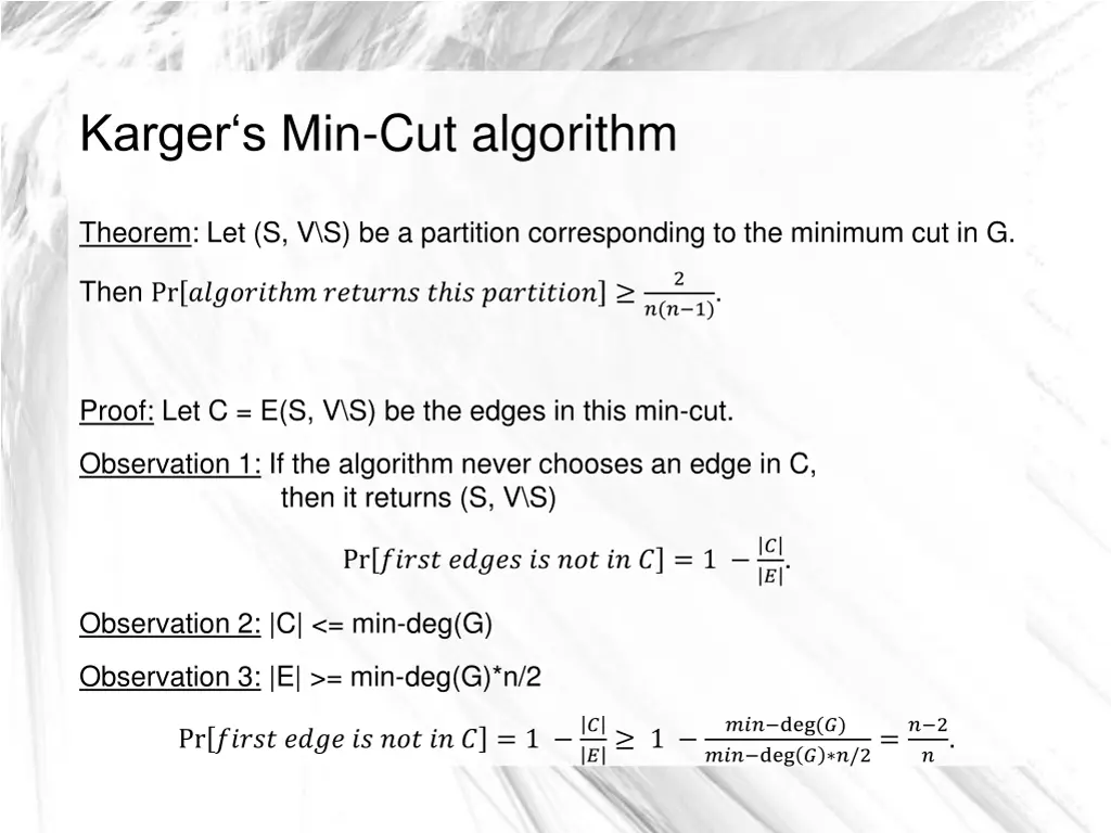 karger s min cut algorithm 4