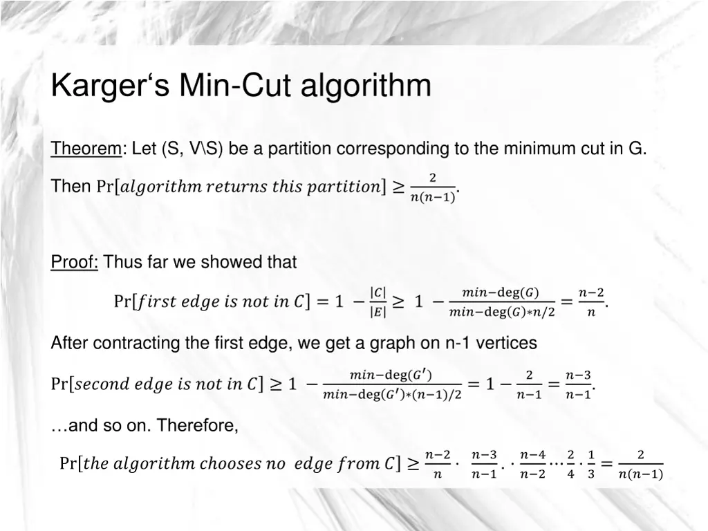karger s min cut algorithm 5