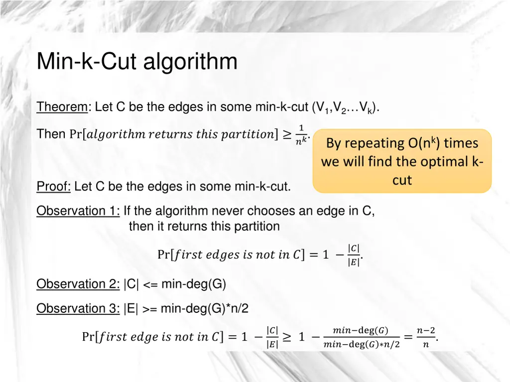min k cut algorithm 2