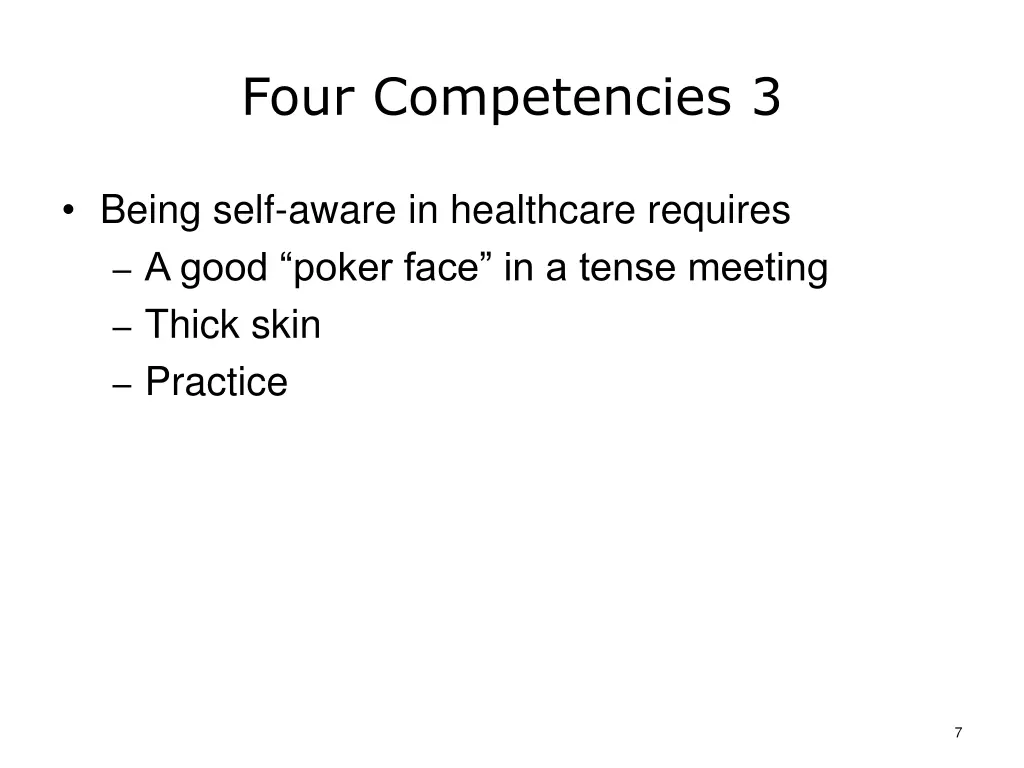 four competencies 3