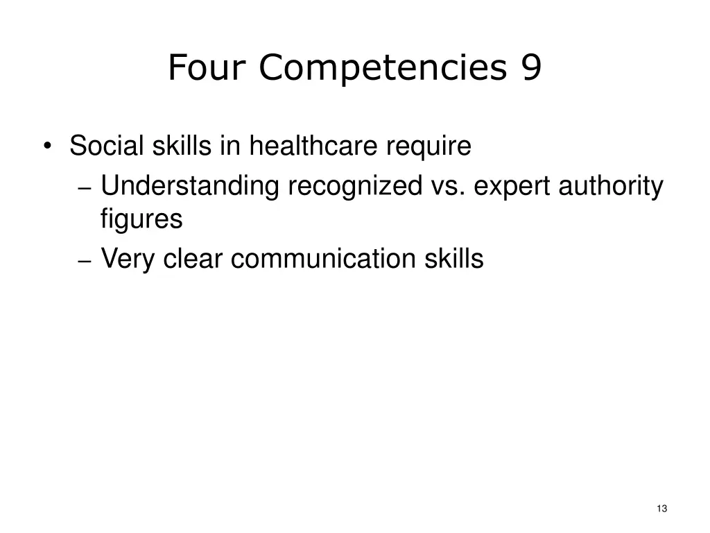 four competencies 9