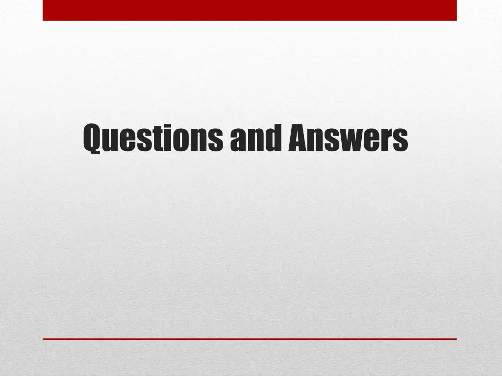questions and answers