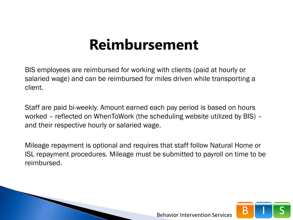 reimbursement
