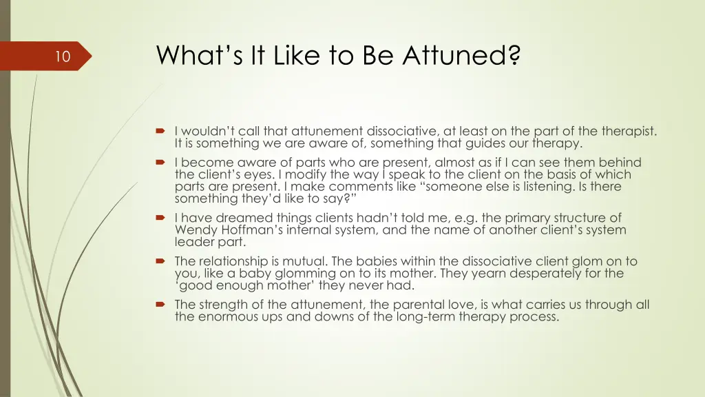 what s it like to be attuned