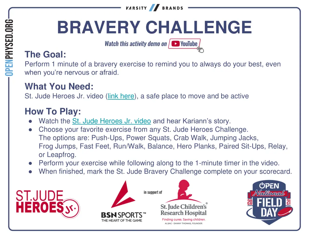 bravery challenge