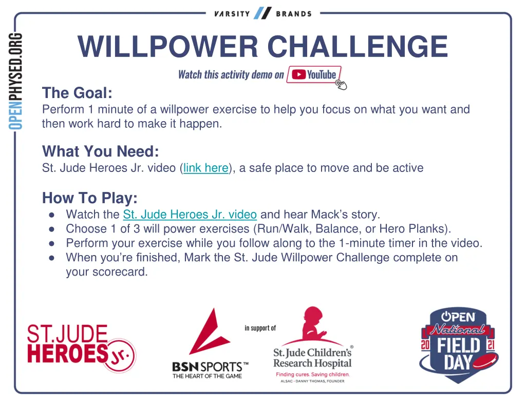 willpower challenge