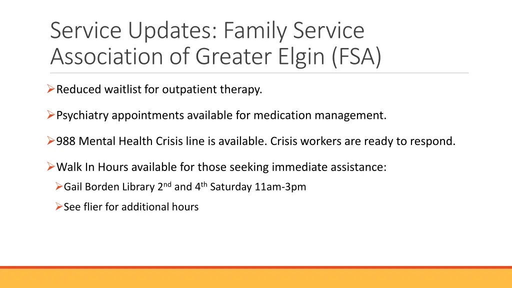 service updates family service association
