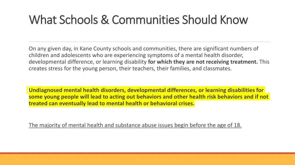 what schools communities should know what schools